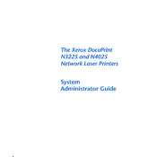 Xerox DocuPrint N4025 Printer manual cover