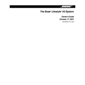 Bose Lifestyle 50 manual cover