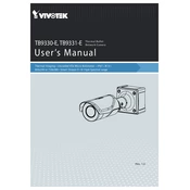 Vivotek TB9330-E Camera manual cover