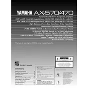 Yamaha AX-570 Amplifier manual cover