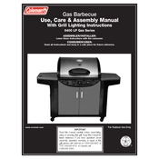 Coleman LP Gas Barbecue 5400 Series manual cover