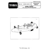 Toro Wheel Horse C5-60SC04 Mower manual cover