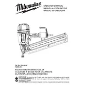 Milwaukee 7200-20 Nailer manual cover