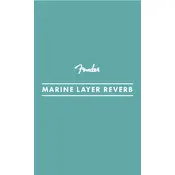 Fender Marine Layer Reverb Effects Pedal manual cover