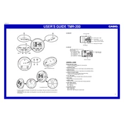 Casio TMR200 Clock manual cover