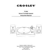 Crosley T170A Turntable manual cover