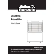 Norpole NPDH30 Dehumidifier manual cover