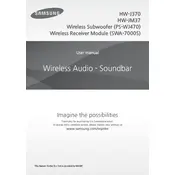 Samsung HW-J370 Soundbar manual cover