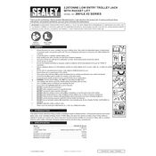 Sealey 2001LEBL.V2 Trolley Jack manual cover