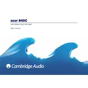 Cambridge Audio Azur 840C Player manual cover