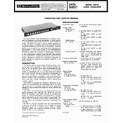 Shure SR107 Speaker manual cover