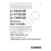 Casio fx-7400GIII Hardware Calculator manual cover