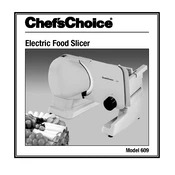 Chef's Choice 609A Slicer manual cover