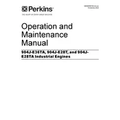 Perkins 904J-E28T Engine manual cover