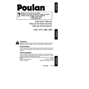 Poulan Pro 2990 Chainsaw manual cover