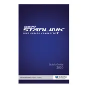 Subaru Ascent Base Starlink 2020 manual cover