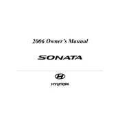 Hyundai Sonata 2006 Sedan manual cover