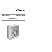 Candy CWB 714D-80S manual cover