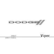 Dodge Viper 2017 Sports Car manual cover