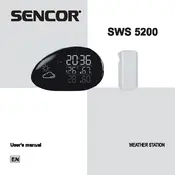 Sencor SWS 5200 Weather Station manual cover