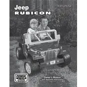 Power Wheels Mattel Jeep Wrangler Rubicon N1476 Toy manual cover