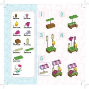 Mega Bloks Mattel Hello Kitty Juice Bar CND55 Construction Set manual cover