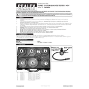 Sealey CV2030 Tester manual cover