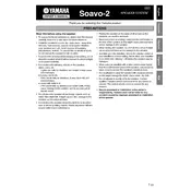 Yamaha Soavo-2 Speaker manual cover