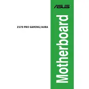 ASUS Z170 PRO GAMING-AURA Motherboard manual cover