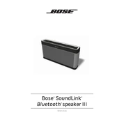 Bose SoundLink Color Bluetooth Speaker III manual cover