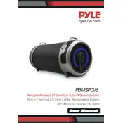 Pyle PBMSPG16 Boombox manual cover