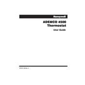 Honeywell ADEMCO 4500 Thermostat manual cover