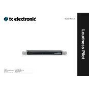 TC Electronic LOUDNESS PILOT 1XSDI manual cover