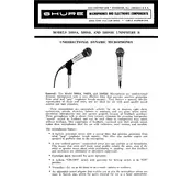 Shure 588SBE Microphone manual cover