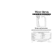 West Bend L5088 41087 Breadmaker manual cover