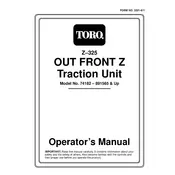 Toro Z Master Z325 74182 Tractor manual cover