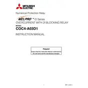 Mitsubishi COC4-A03D1 Relay manual cover