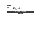 Brother P-touch PT-P710BT manual cover