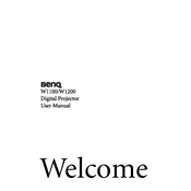 BenQ W1100 manual cover