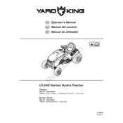 Yard King LT-200 Series 2690844 Tractor manual cover