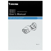 Vivotek IB9360-H Camera manual cover