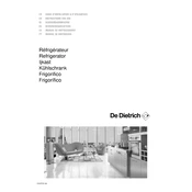 De Dietrich DRS614JE Refrigerator manual cover