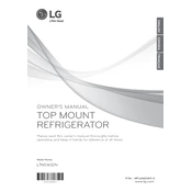 LG LTNS16121V Refrigerator manual cover