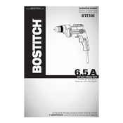 Bostitch BTE100K Drill manual cover