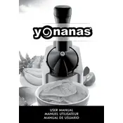 Yonanas Machine Blender manual cover