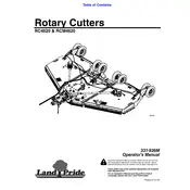 Kubota RC4620 Cutter manual cover