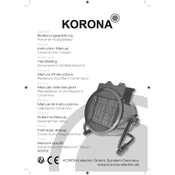 Korona 60002 Heater manual cover