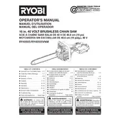 Ryobi RY40505 Chainsaw manual cover