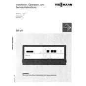 Viessmann Vitola-Biferral SR-VR Control Unit manual cover