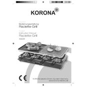 Korona 45031 Grill manual cover